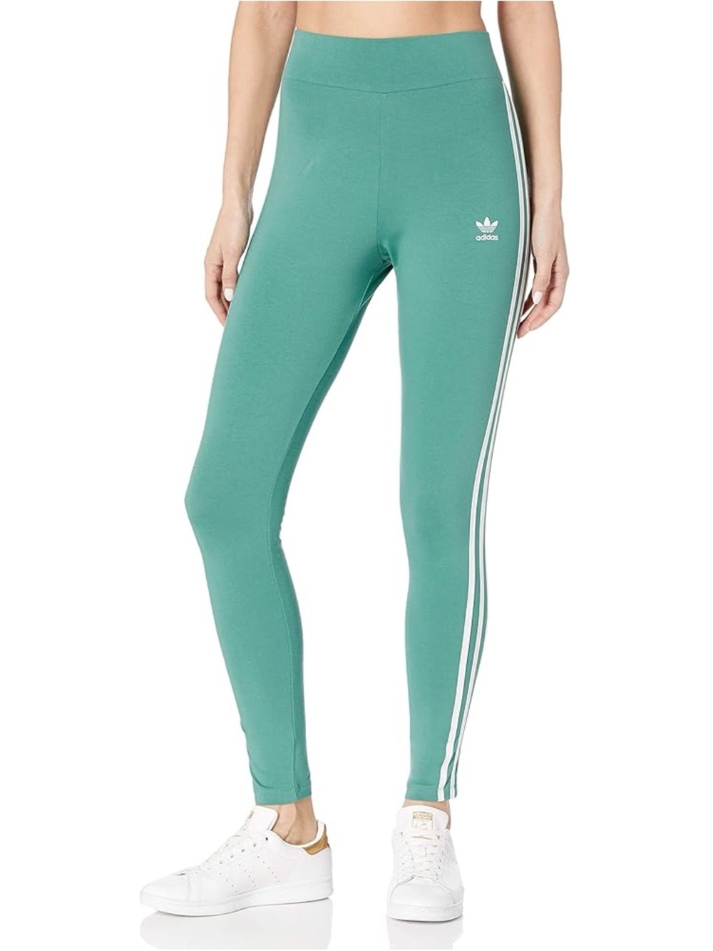 adidas Green Women's 3 Stripe Future Hydro Tights - NEE WITH TAGS